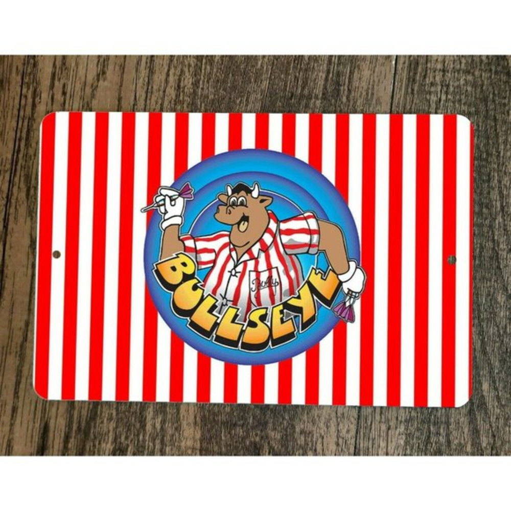 Bullseye‎ Darts 8x12 Metal Wall Entertainment Sports Room Bar Sign